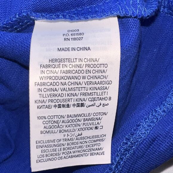 BODEN Charlie PomPom T Shirt Dress Womens Size 0R Blue Cotton Vacation Ready NWT - Picture 15 of 15